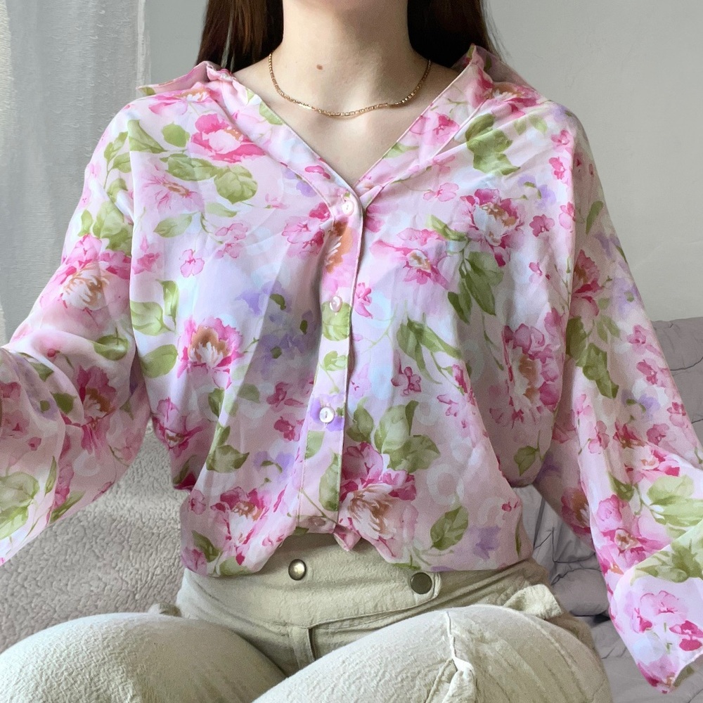 Rose button up